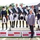 Ханс Петер МИНДЕРХУД и Эдвард ГАЛ представляют Glock Horse Performance Center, поэтому, в отличие от своих коллег по сборной Голландии по выездке Эммили ШОЛТЕНС и Анне МОЙЛЕНДИЙКС, их фраки украшены дополнительными логотипами / Фотограф: FEI / Leanjo of Digishots