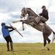 Справа в седле: Жайдарбек КУНГУЖИНОВ / Фотограф: Светлана МАЛИКОВА/Дирекция кино