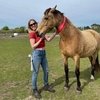 Слепая всадница выиграла свой дебютный турнир по пробегам 